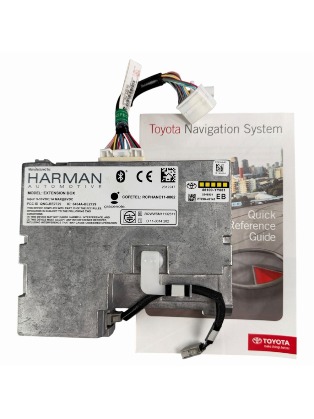 Toyota JBL Extension Box 86100-YY061 Bluetooth Nav Gracenote Module OEM Manual